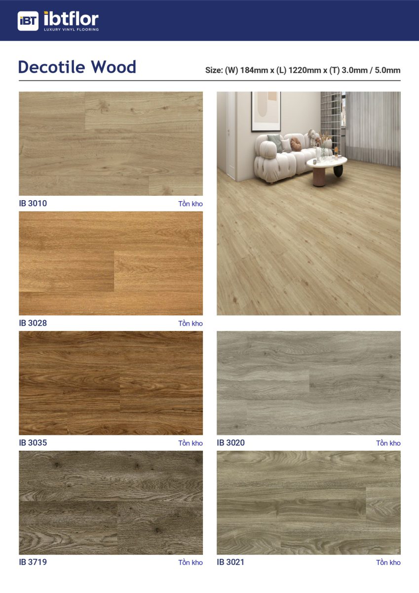 Sàn vinyl dạng tấm Decotile IBTFLOR — ảnh 2